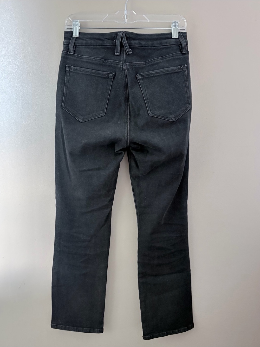 Good American Good Straight Black Jeans Size 6/28 - Picture 3 of 10